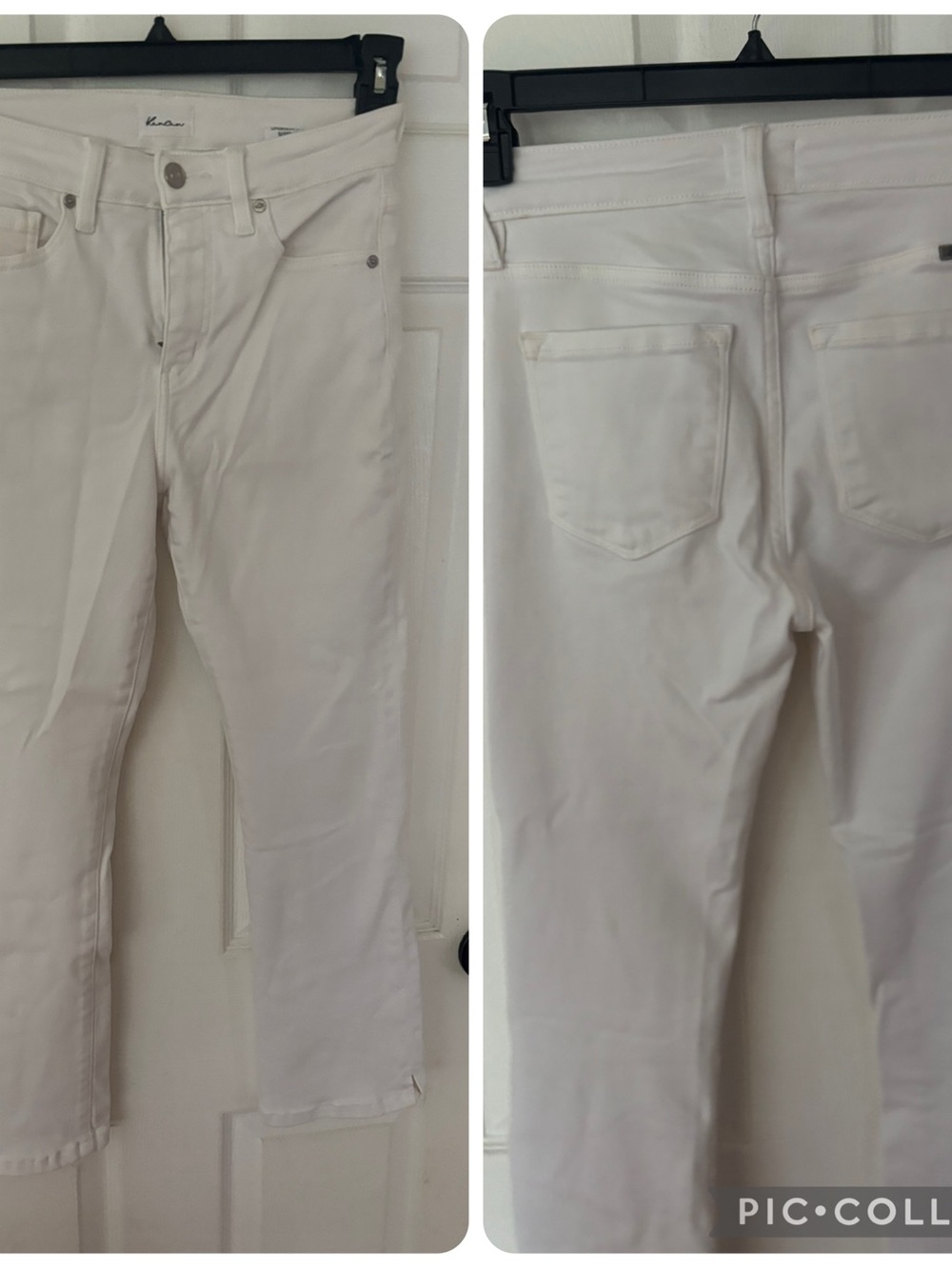 KanCan White Cropped Ankle Jeans
